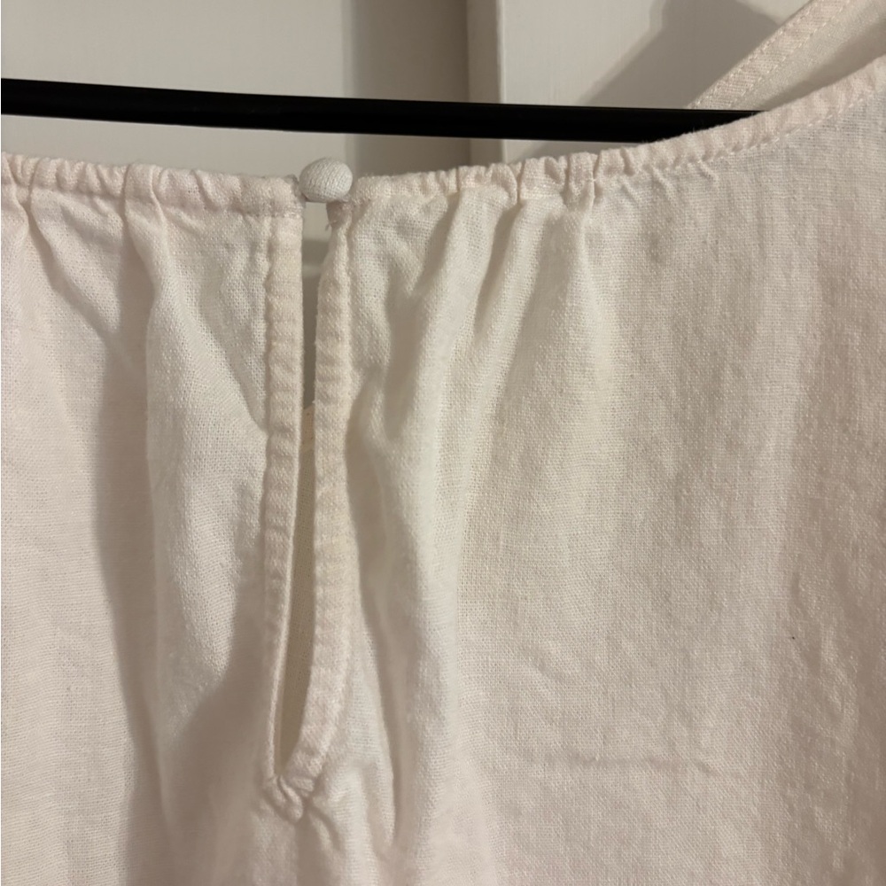 LC Lauren Conrad Cream V-Neck Blouse - Picture 5 of 5